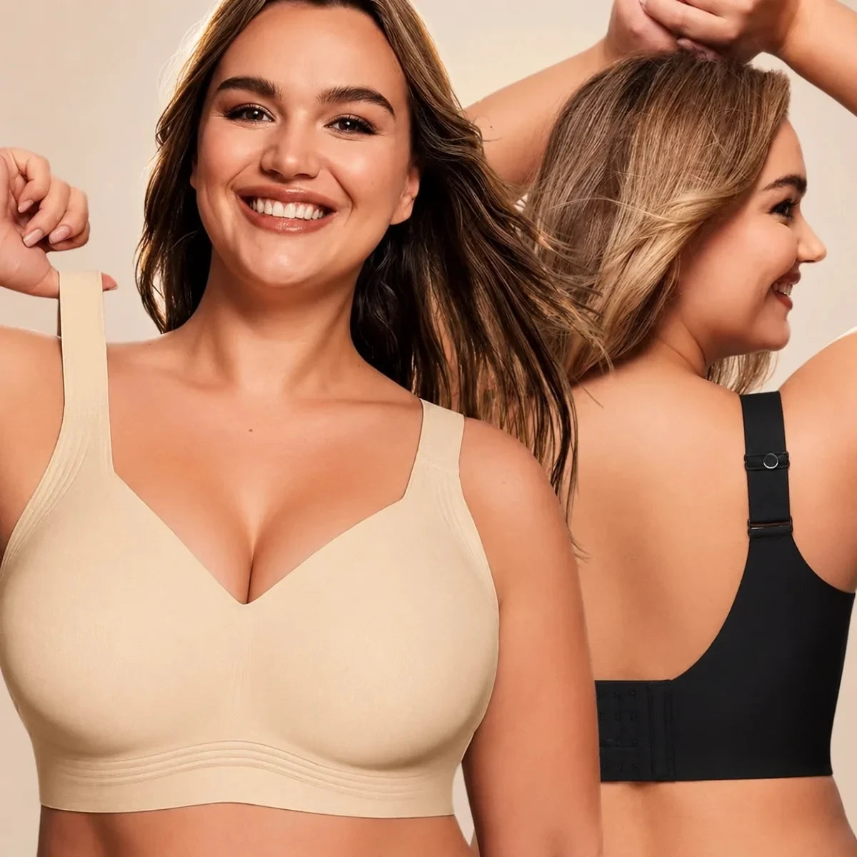 Kit 3 Sutiãs Luna Comfort™ - Efeito Invisível e Zero Marcas